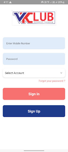 Android application VKlub - VKE Rewards Program screenshort