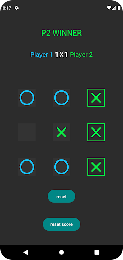 Tic Tac Toe Screen 2