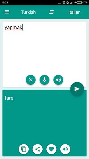 Italian-Turkish Translator Screen 3