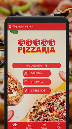 Android application Dados Pizzaria screenshort