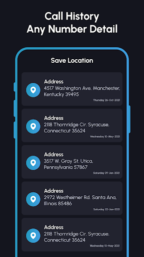 Call History Any Number Detail Screen 3