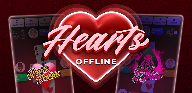 Hearts Kartenspiel Offline