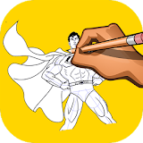 How to Draw Super Man icon