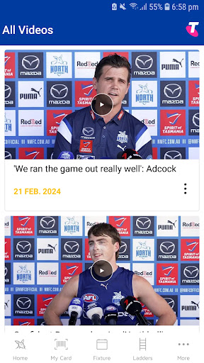 North Melbourne Official App Screen 3