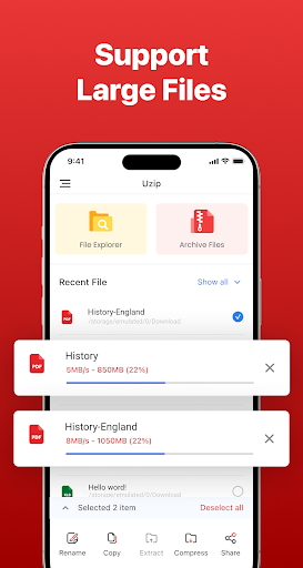 UZip: Rar & Zip Extractor Screen 3