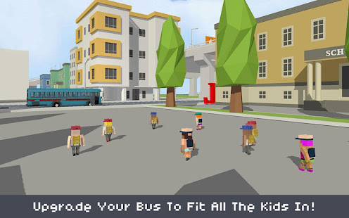 Blocky School Bus & City Bus Simulator Craft 2.0 screenshots 9