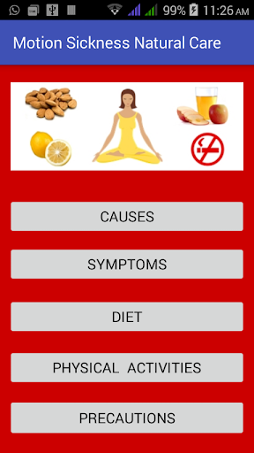 Android application Motion Sickness Treatment screenshort