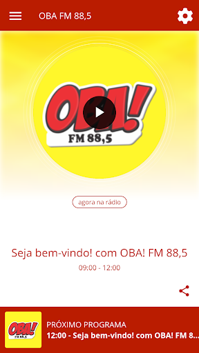Android application OBA FM 88,5 screenshort