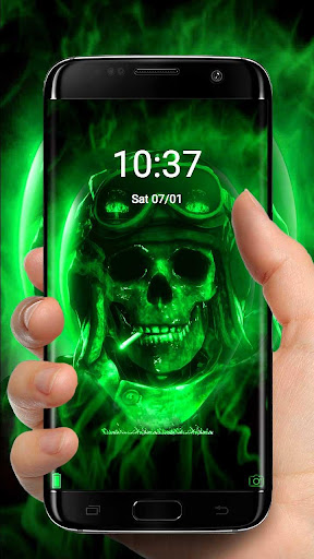 Cold Skull Theme  Lock Screen
