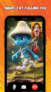 Smurf Cat Fake Video Call Chat