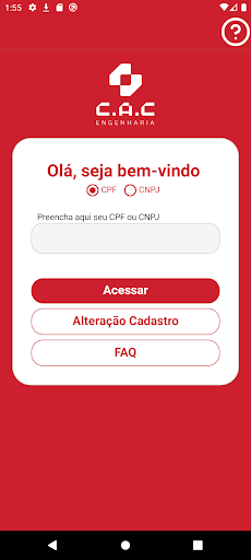 Android application CAC Engenharia screenshort