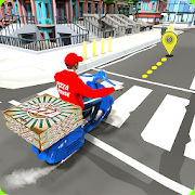 Pickme up Drive and Drop off Food Items Vehicle 3D