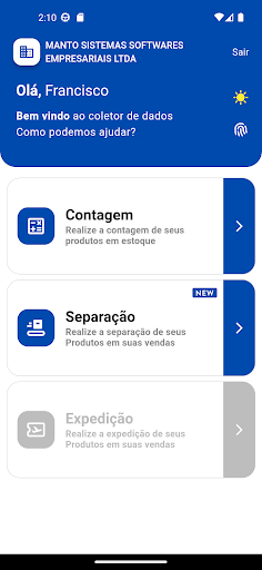 Android application Coletor de Dados SGC Litos screenshort