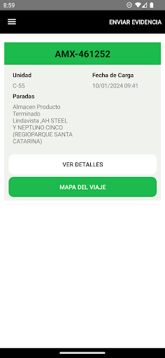 Android application Camaleon Track screenshort