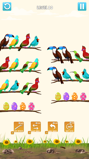 Bird Sort Color Puzzle game