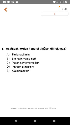 AÖF Adalet ve Meslek Eğitimi 1