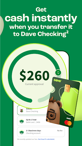 Screenshot of Dave: Credit, Cash & Money App