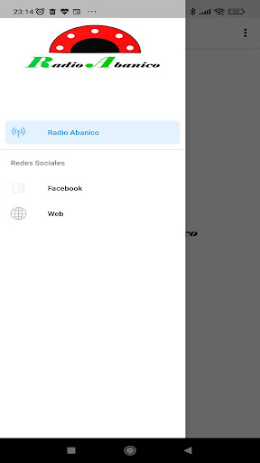 Android application Radio Abanico screenshort