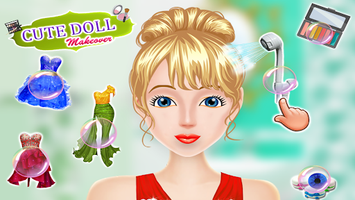 Cute Doll Girls Makeover Games