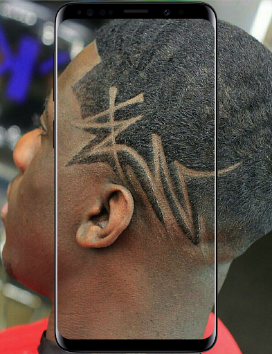 Black Men Line Hairstyle