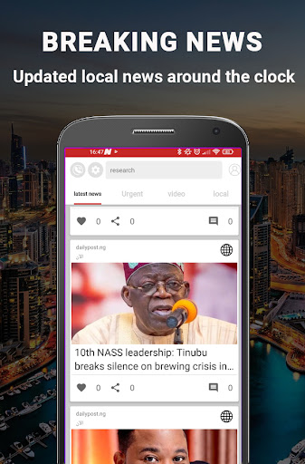Wazam:Breaking news and Local Screen 2
