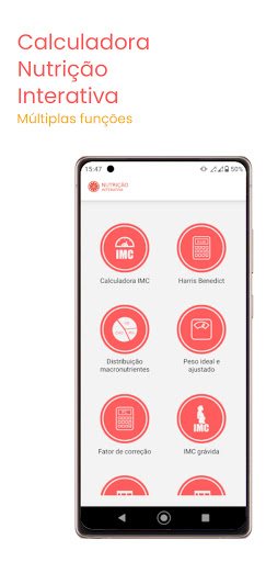 Android application Calculadora Nutrição Interativ screenshort