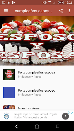 Android application MARIDO Y MUJER FELIZ CUMPLE screenshort