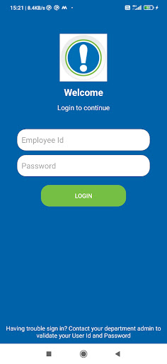 Android application Safeorg SPTL screenshort
