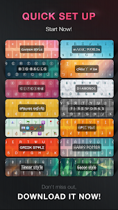 Magic Fonts-Art kerboard emoji