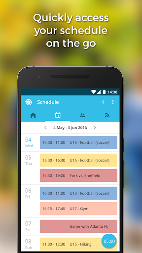 Sportlyzer Coach Diary Screen 2