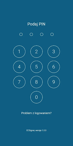 Android application ECSigner screenshort