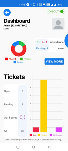 Android application i Service Force (ISF) screenshort