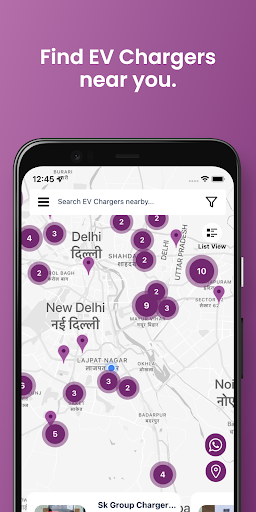 Android application SK - The EV Charging App screenshort