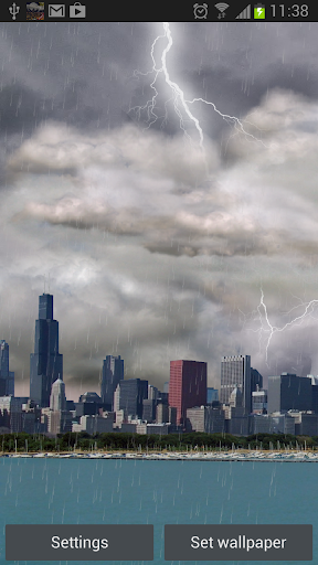 Thunderstorm Chicago - LWP Screen 2