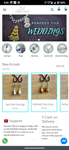 Android application Agtukart screenshort