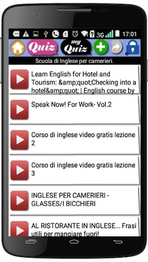 Android application Corso di Inglese screenshort