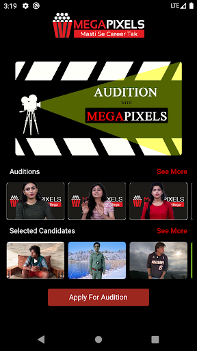 Android application Megapixels Audition screenshort
