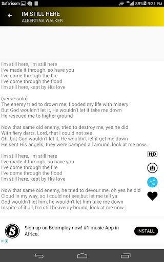 Gospel songs of praise and wor