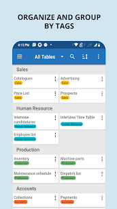 Table Notes – Pocket database & spreadsheet editor 6