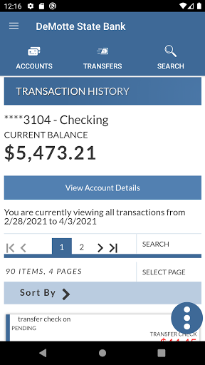 DSB Mobile Banking App Screen 3