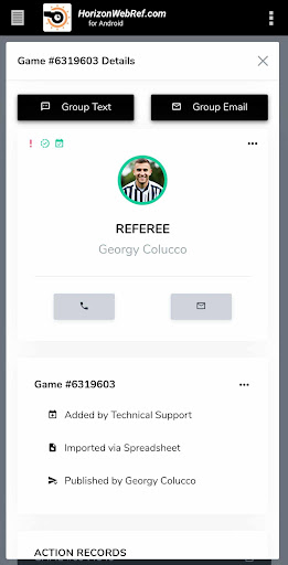 Android application HorizonWebRef screenshort