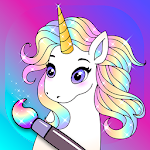 Animated Glitter Coloring Book - My Little Unicorn Apk
