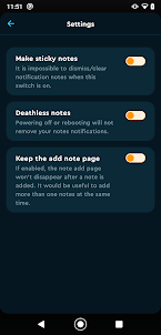 NotinX - notes in notification