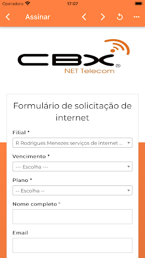 CBX Net Internet Screen 2