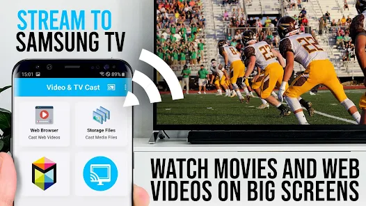 Watch  on TV with a TV code iPhone / Android / Samsung