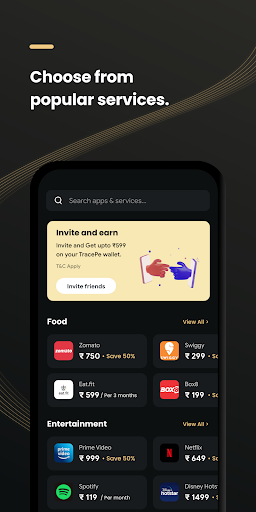 TracePe - Bill Manager Screen 3