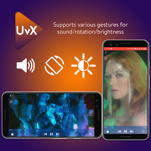 Android application UVX Player Lite screenshort