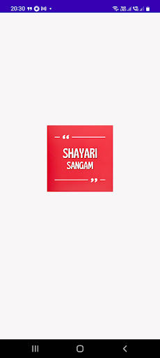 Android application Shayari Sangam screenshort