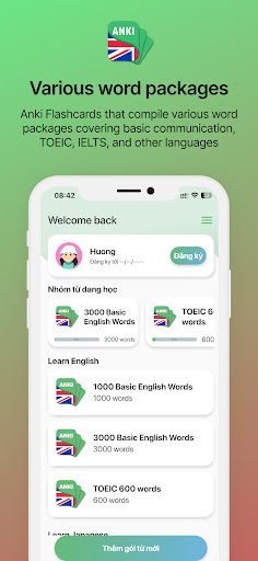 Android application Anki FlashCard screenshort