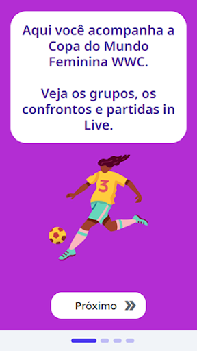 Android application WWC - Mundial Feminino 2023 screenshort